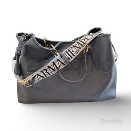 BORSA DONNA EMPORIO ARMANI GRIGIA TRACOLLA STOFFA