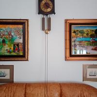 Coppia di quadri su foglia oro