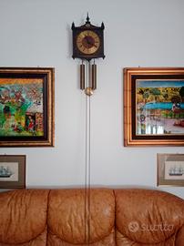 Coppia di quadri su foglia oro