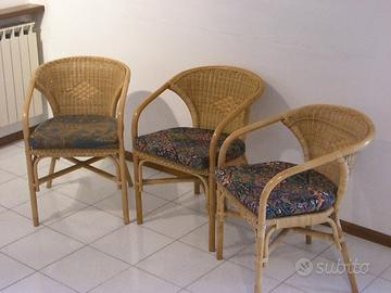 Sedie / bamboo / 03 / cuscino / elefanti & fiori