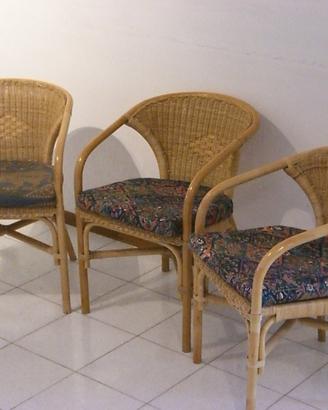 Sedie / bamboo / 03 / cuscino / elefanti & fiori
