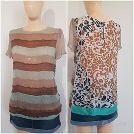 Top Alysi misto cotone e seta 