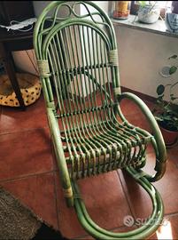 sedia a dondolo "vintage"