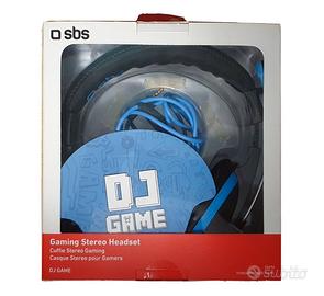 Cuffie dj game sbs con jeak azzurre