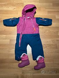 Tuta Neve Decathlon PULL'N'FIT + Stivali 20-21