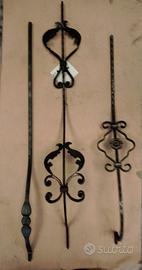 Paletti bombati per inferriate in ferro battuto