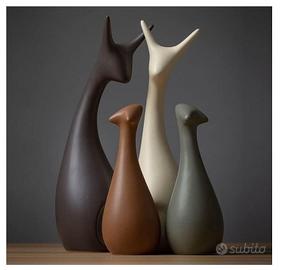 Lin's Wood Ornamento animale Porcellana