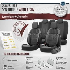 Subito - RT ITALIA CARS - COPRISEDILI per Fiat Panda Tessuto e Pelle  Complet - Accessori Auto In vendita a Bari