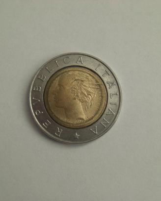 Moneta bimetallica  lire 500 del 1993
