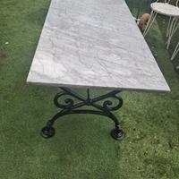 tavolo vintage ferro e marmo