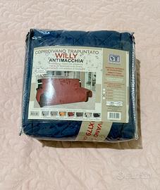 Copridivano trapuntato 3 posti "Willy" - Blu