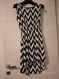 Vestito nero e bianco