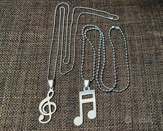 Collana Chiave di Violino & Nota Musicale 🎧🎵🎶