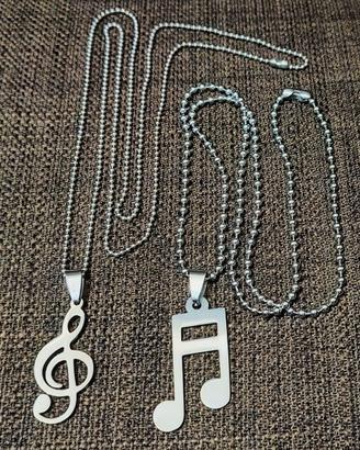 Collana Chiave di Violino & Nota Musicale 🎧🎵🎶
