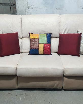 DIVANO DOPPIA RELAX ELETTRICA POLTRONESOFÀ 3POSTI