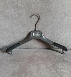 D&G Gruccia in plastica nera giacca Dolce Gabbana