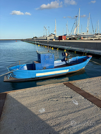 Barca da pesca con licenza in legno resinata