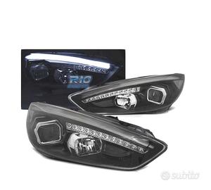 FARI FORD FOCUS MK3 15-18 LED TRU DRL NERI