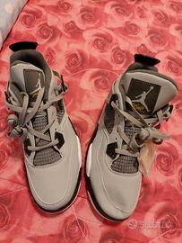 Scarpette Air Jordan 4-tg. 43 - bianco-grigio-nero