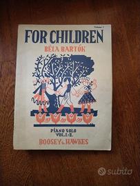 spartito musicale for children béla bartòk