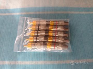 connettori RCA maschi placcati oro 