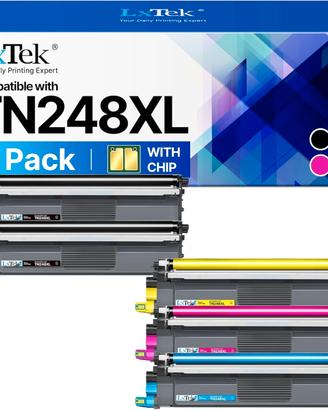 LxTek TN248XL TN248 Toner Compatibili per Brother