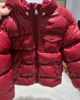 Giubbotto / Piumino Moncler bordeaux con cappuccio