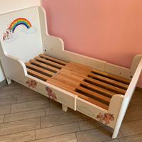 BUSUNGE  Letto allungabile, bianco, 80x200 cm