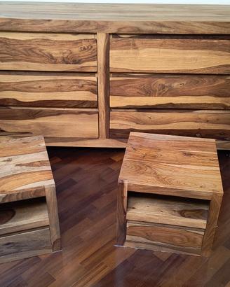 Cassettiera+2 comò legno Stockholm Maison du Monde