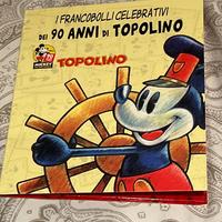 Francobollo celebrativi 90 anni di topolino