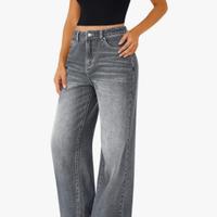 jeans gamba larga donna