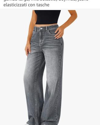 jeans gamba larga donna
