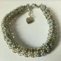 Bracciale Artigianale in tessitura di perline 