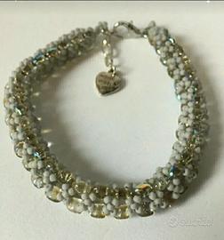 Bracciale Artigianale in tessitura di perline 