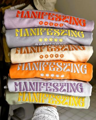 Felpa Manifesting RogueHood handmade (unisex)