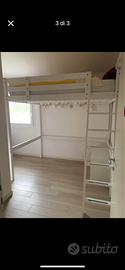 Stora letto soppalco bianco