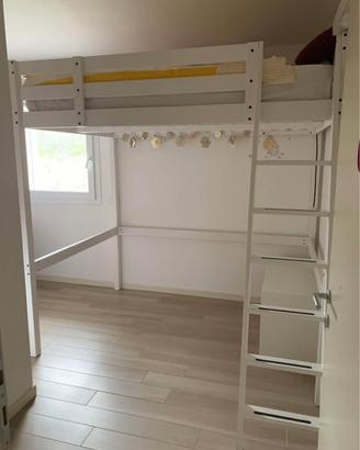 Stora letto soppalco bianco