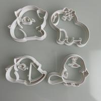 Set tagliabiscotti a forma di animaletti