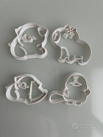 Set tagliabiscotti a forma di animaletti