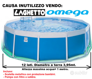 Piscina LAGHETTO "Omega" TONDA Ø4mt  (12 lati)