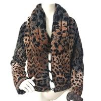 ROBERTO CAVALLI, GIACCA CORTA LEOPRAD PRINT, L