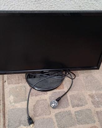 Monitor 24" e Barra di Suono Soundbar Computer USB