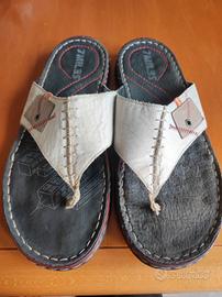 sandali infradito in pelle 