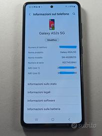 SAMSUNG A52s 5g 6/128 Amoled 2 SIM Viso + Impronte