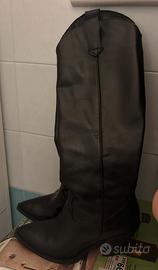 Stivali stile texano in vera pelle