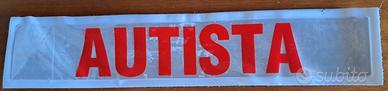 Scritta catarifrangente AUTISTA per divise 118