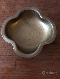 Ciotola terracotta dipinta oro centrotavola