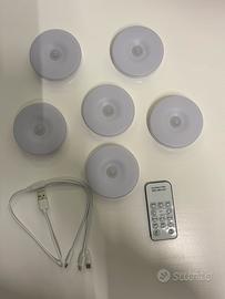 Luce led con telecomando