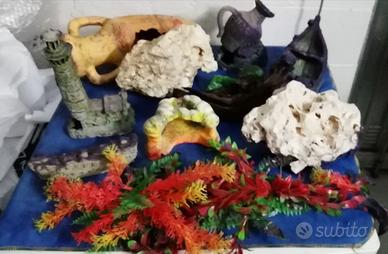 Accessori acquario in blocco o anche singoli pezzi