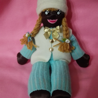 Bambola di stoffa cioccolatino